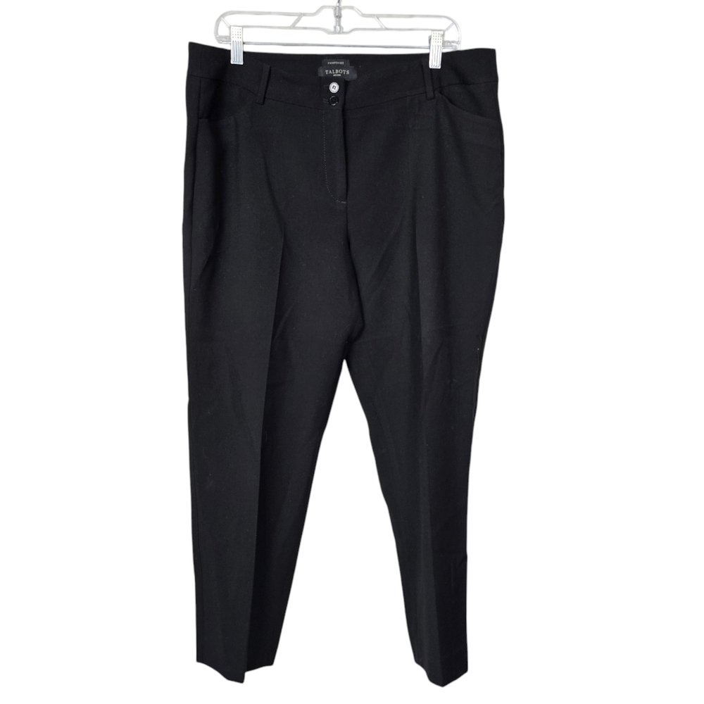 Talbots Hampshire Black Pants Petite 16